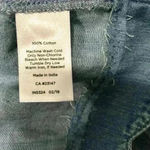 Talbots  Women’s Blue Jean Cotton Denim 3/4 Sleeve Scallop Shift Dress Size 6 Photo 2