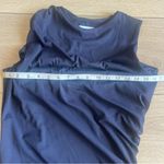 Susana Monaco  Side Ruched Navy Tank Bodycon Dress Large Crew Neck Sleeveless Photo 7