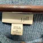 J Jill Women's XL Blue Long Sleeve Pullover Top Minimalist Coastal Classic Chic Photo 2