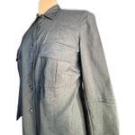 Vintage Harve Benard Gray Utility Shirt Jacket Button Front Stretch Minimalist Size 8 Photo 3