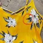 Pink Rose Yellow Floral Midi Dress Small Photo 7