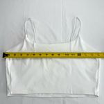 Garage White Crop Top Bungee Cami Size Medium Photo 4