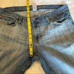 No Bo Free with Purchase Denim Jeans medium wash broken in wide/bootcut leg 15 Photo 4