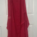 Lulus  Red Spaghetti Strap Maxi Dress for Weddings Photo 0