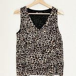 ZARA  Womens Cheetah‎ Animal Print Chiffon Sleeveless Tiered Top Size S Classy Photo 1