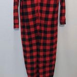 Holiday home red plaid winter matching one piece pajamas Photo 2