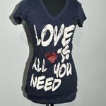 Wet Seal  Love is All You Need Shirt Size Medium Photo 1