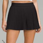 Lululemon  Black Varsity High Rise Pleated Tennis Skirt Skort 8 Photo 0