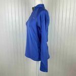 ASICS 1/4 Zip Pullover Shirt Womens Small Periwinkle Blue L/S Running Athletic Photo 3