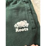 Roots  green sweatshorts size large Photo 1
