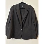 Lane Bryant  Womens Blazer Jacket Brown 26 28 One Button Career Office Photo 13