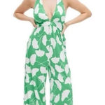 Diane Von Furstenberg  Target Halter Gingko Jumpsuit Size XXS‎ Pantsuit Romper Photo 0