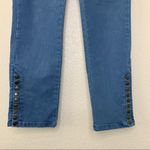 Soft Surroundings Blue Snap Up Ankle Leggings Photo 3