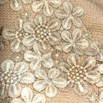 POL Woman’s Beige Floral Appliqué Crop Top Size Small Photo 6