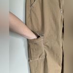 Forever 21 NWOT F21 Tan Twill high rise cargo pant wide leg size 10 Photo 10
