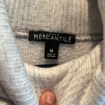 J.Crew Mercantile Sweater Womens Medium Cowl Neck Plaid Cozy Funnel Neck Glen Photo 3