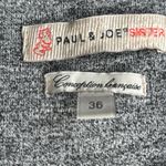 Paul & Joe Sister Gray Short Sleeve Fit & Flare Scoop Neck Knit Dress Size 36 Photo 7