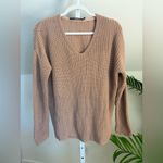 Jenni Kayne Cabin Fisherman Organic Cotton Blend Sweater XS Tan Photo 1