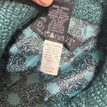 Dialogue  Jacket Blazer Women's Sz 4 Wool blend Teal Green Tweed Boucle Career Photo 7