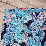 Lilly Pulitzer Malorie High Rise Stretch Pants Party in Paradise Navy Multi 4 Photo 7