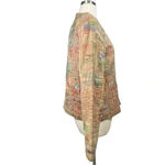 Orvis Vintage  Patchwork Quilted Embroidered Button Down Jacket Women Size Large‎ Photo 5