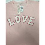 Workshop Republic Clothing  Love Appliqué Pink Crewneck Sweatshirt‎ Women's Large Photo 5