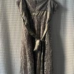Oleg Cassini  size 10 dress vintage-inspired gray/silver metallic cocktail party Photo 3