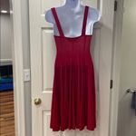 Norma Kamali  Red Knee-Length Sweetheart Dress Photo 2