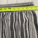 Banana Republic  Striped Linen Blend Cropped Wide Leg Pants Womens Size Large Photo 5