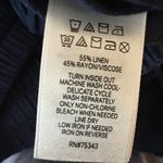 Cynthia Rowley  Linen Blend Wide Leg Crop Pants Pull On Plus‎ Size 2X Navy Blue Photo 7