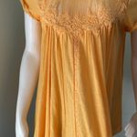 Free People orange lace asymmetric t-shirt Photo 2