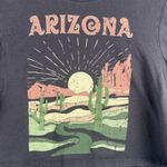 Love Peace and Lazy Days  Cotton Crop Tee Women's XS Embroidered‎ Boho Arizona Photo 2