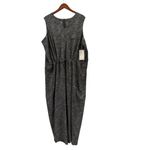 Athleta  Topanga Jumpsuit size 3X Black Viper Drawstring Wide Leg Sleeveless NWT Photo 1