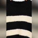 Cozy and Classic Black Striped Knit Sweater Size XS Photo 6