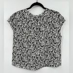 Everlane π NWT The Gathered Neck Top Blouse Floral Flower Capped Sleeve Sz XXS Photo 6