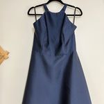 Alfred Sung D763 Halter Criss Cross Back Sateen Twill Gown Photo 3