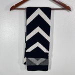 Lululemon Chevron Knit Scarf Black Beige Cashmere Blend One Size Photo 2