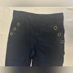 Women’s Ingredients Black Cropped Capri Pants Gold Accents Sz 6 Office Business Photo 8