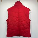 Coldwater Creek Red Quilted Zip Front Vest with Zipper Pockets Size Medium 10-12 Photo 6