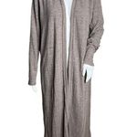 Free People Beach Sweater Womens Medium Henna Pink Bi-Coastal Longline Cardigan Photo 0