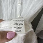 Blue Island White Long Sleeve Gauze Tunic Beach Swim Cover Up Top 100% Cotton M Photo 6