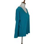 Wildfox  Blue Vneck Top Medium Long Sleeve Lightweight Lounge Photo 1