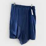 H by Halston HALSTON Skirt Blue Hi Low Medium Womens Zip NWT Lyocell Lightweight Jean $89 Photo 2