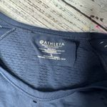 Athleta  Navy Blue Athletic Short Sleeve Shirt Lg Photo 2