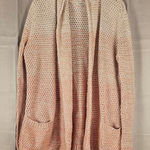 Faherty  Womens Riley Ombre Pink Cashmere Blend Cardigan Sweater XS Photo 0