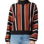 MINKPINK orange pink black sparkly sweater women’s size large Photo 0