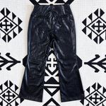 Abercrombie & Fitch A&F Curve Love Vegan Leather Slim Flare Pants in Black Size 29 Short Photo 11