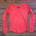 PINK - Victoria's Secret PINK RED THERMAL WAFFLE LONG SLEEVE SHIRT Photo 0