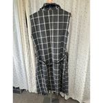 Mela Loves London Sleeveless Wool Blend Brush Woven Checked Gilet Coat One Size Size undefined Photo 7