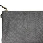 Merona  Grey Snakeskin Crossbody Clutch Bag Photo 0
